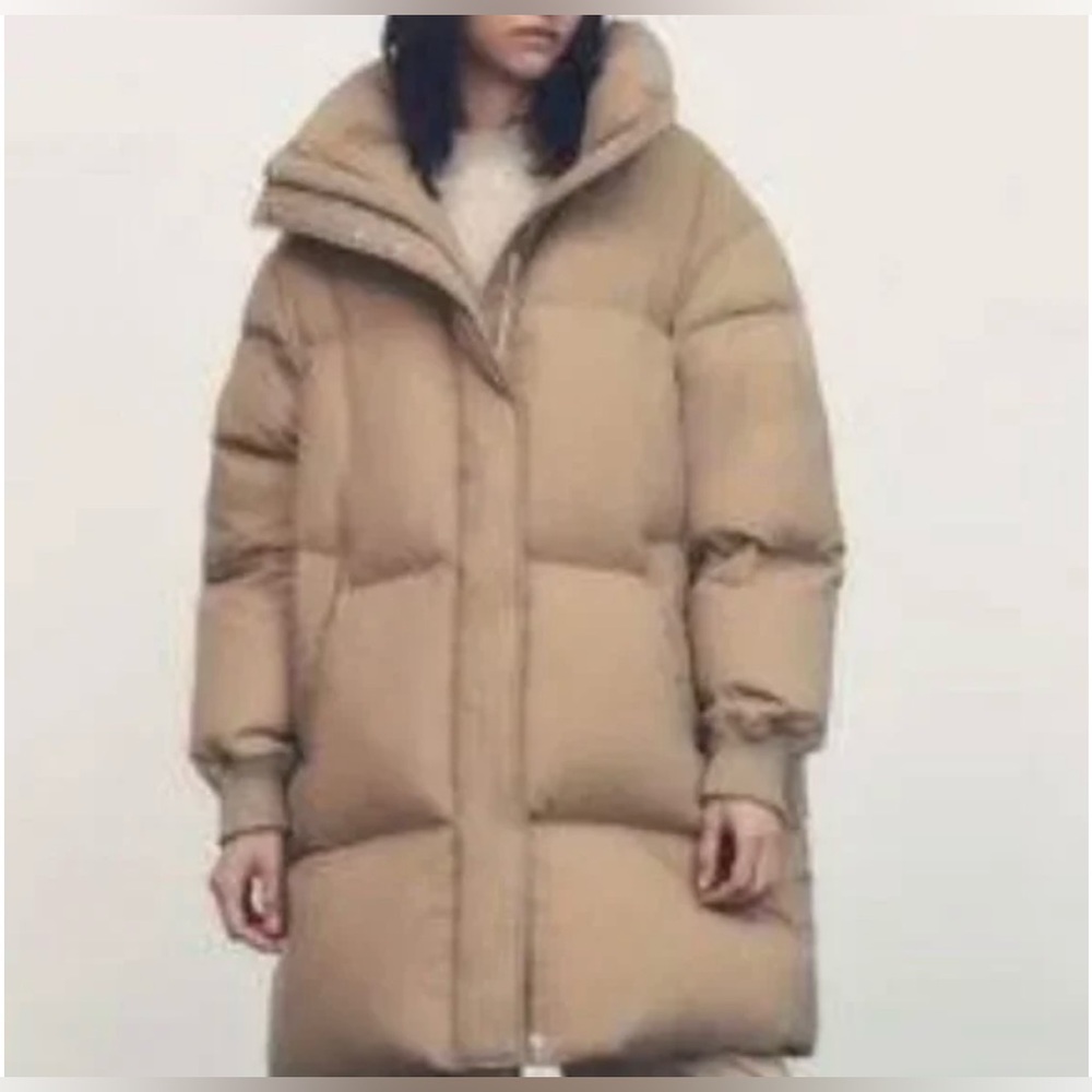 EUC Zara Down Filled Selected Thermal Edition Winter Puffer Zip Coat - Picture 2 of 11